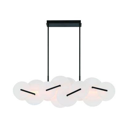 Nuvola LED Linear Chandelier in Detail.