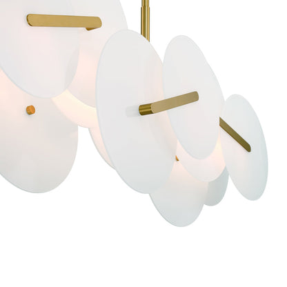 Nuvola LED Linear Chandelier in Detail.