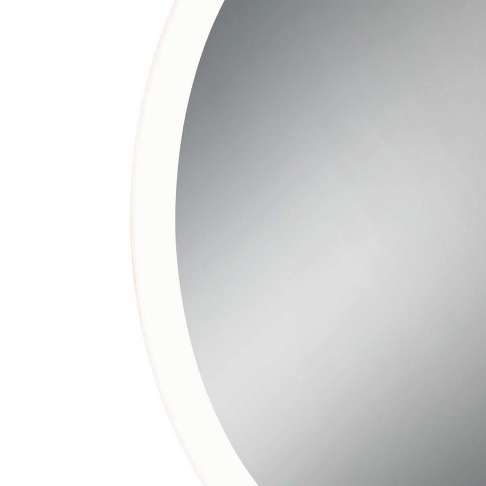 Odessa Oval LED Wall Mirror in Detail.