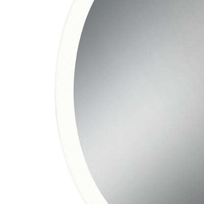 Odessa Oval LED Wall Mirror in Detail.