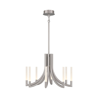 Olette LED Chandelier in Brushed Nickel (8-Light).
