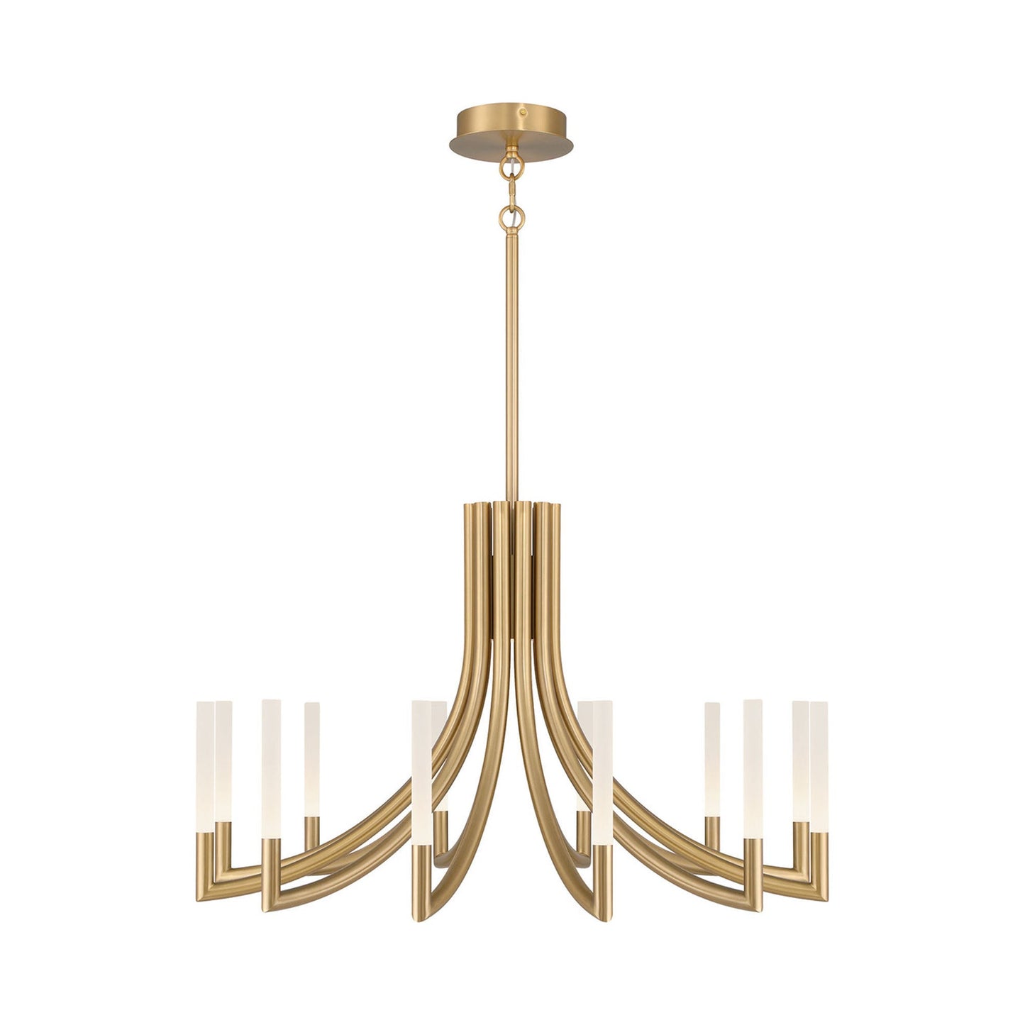 Olette LED Chandelier in Gold (12-Light).