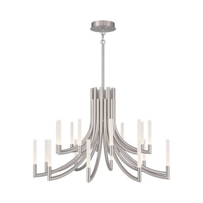 Olette LED Chandelier in Brushed Nickel (20-Light).
