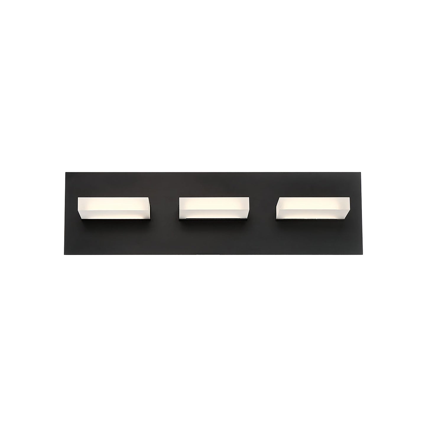 Olson LED Bath Vanity Light in Black (3-Light).