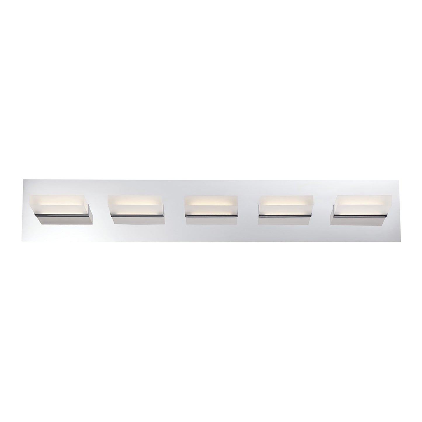 Olson LED Bath Vanity Light in Chrome (5-Light).