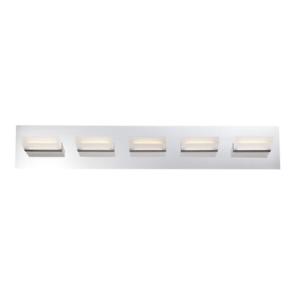 Olson LED Bath Vanity Light in Chrome (5-Light).