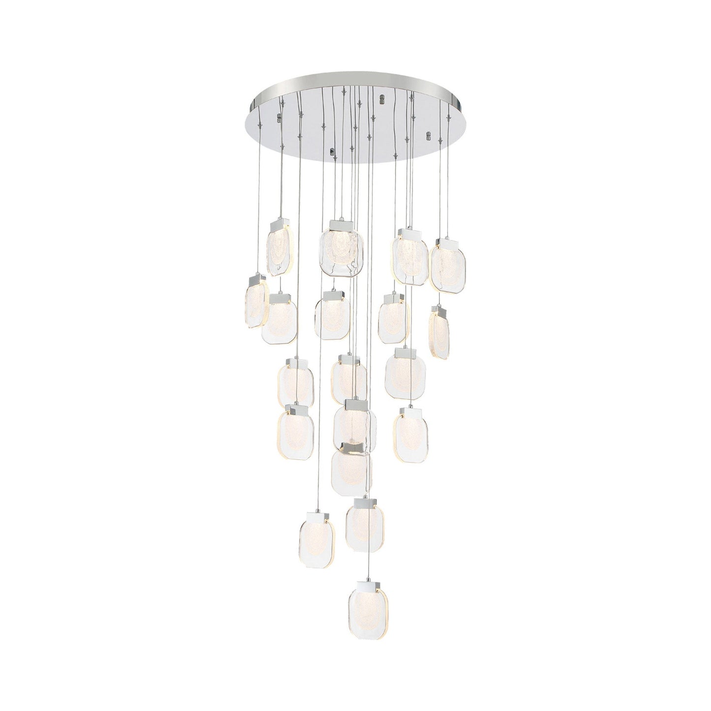 Paget LED Chandelier in Chrome (19-Light).