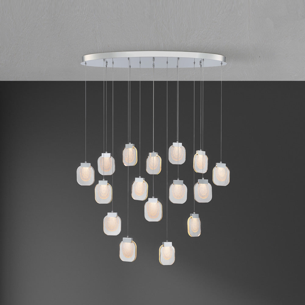 Paget LED Linear Chandelier in Detail.