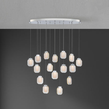 Paget LED Linear Chandelier in Detail.