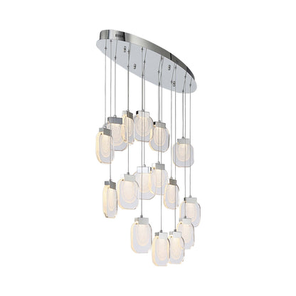 Paget LED Linear Chandelier in Detail.