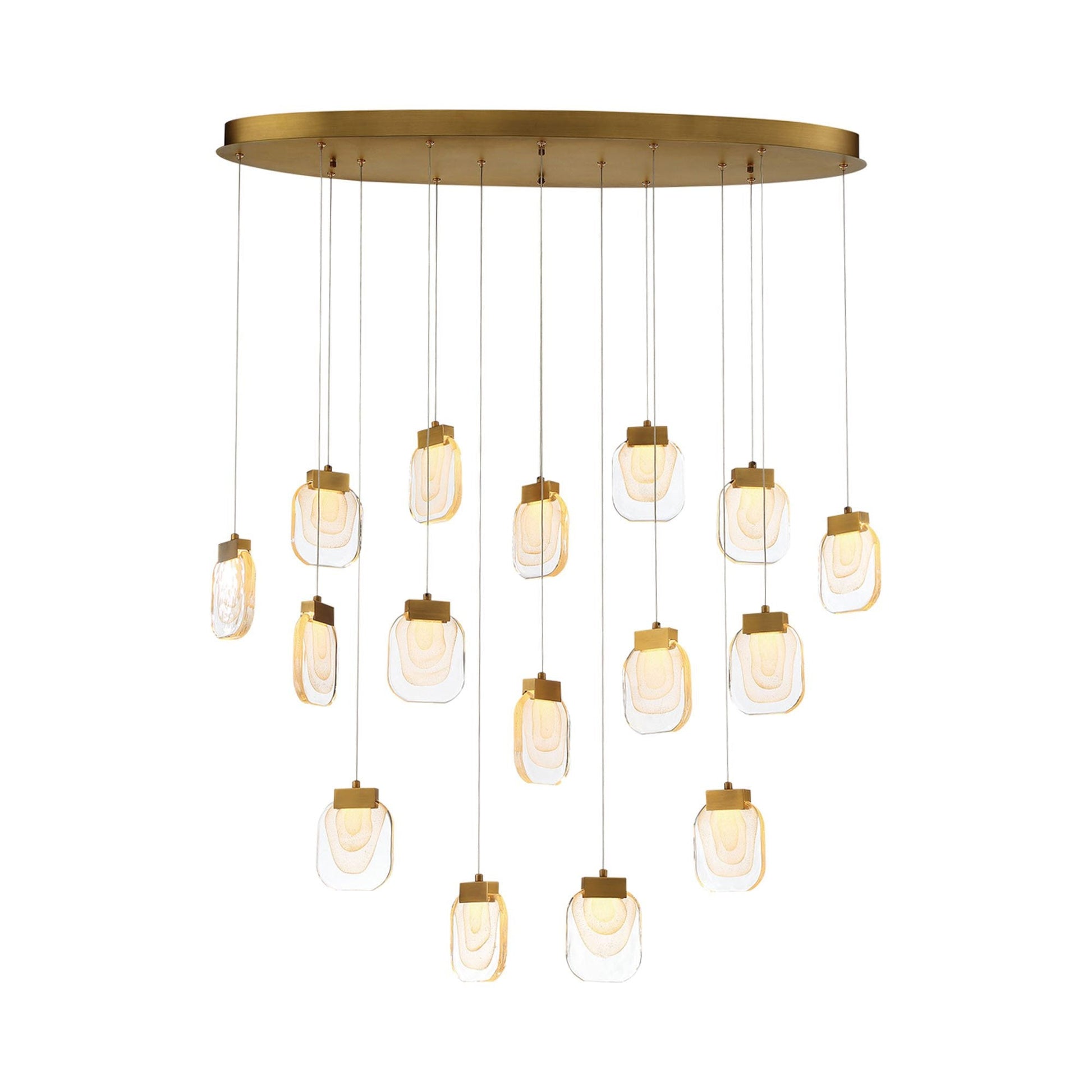 Paget LED Linear Chandelier in Detail.