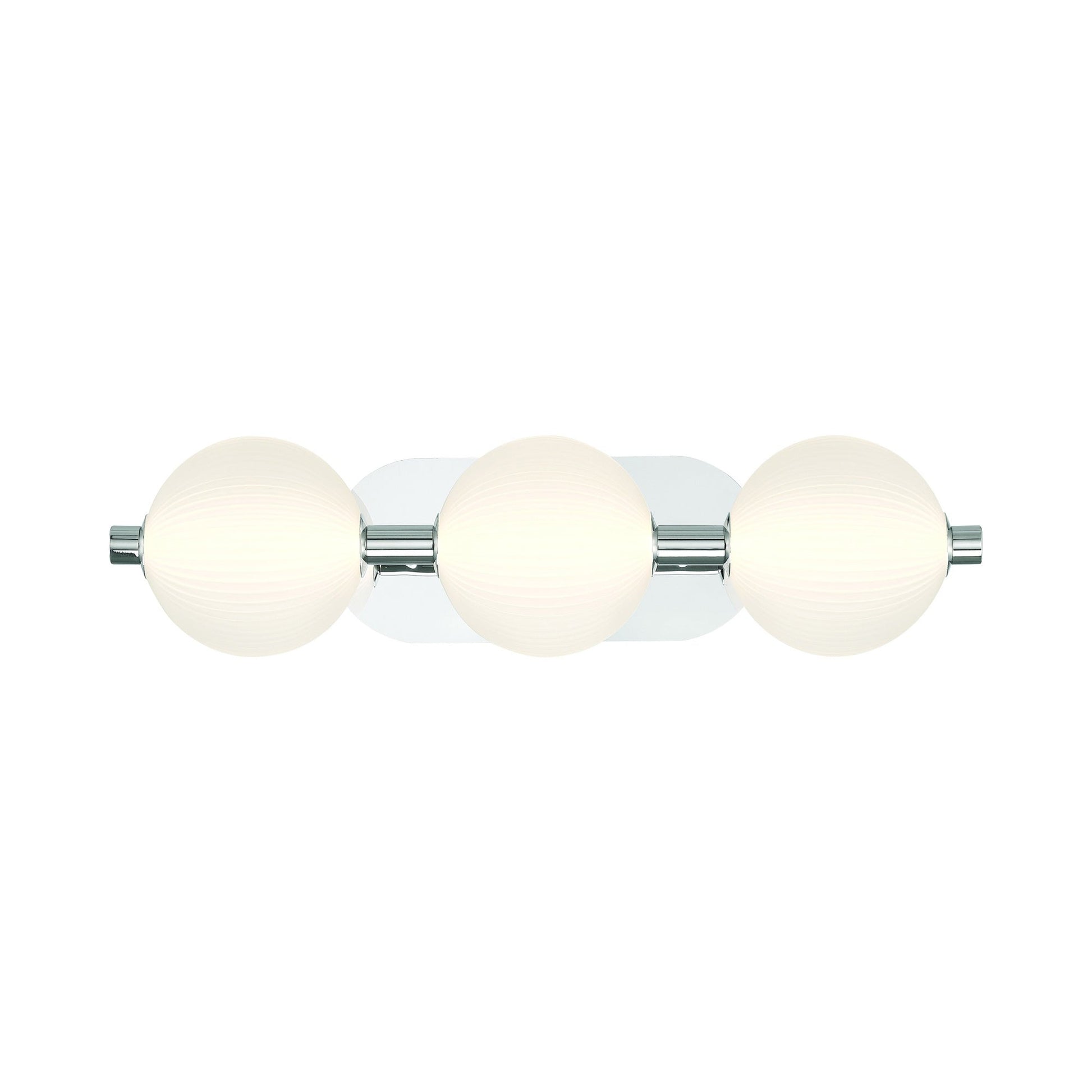 Palmas LED Bath Vanity Light in Nickel (3-Light).
