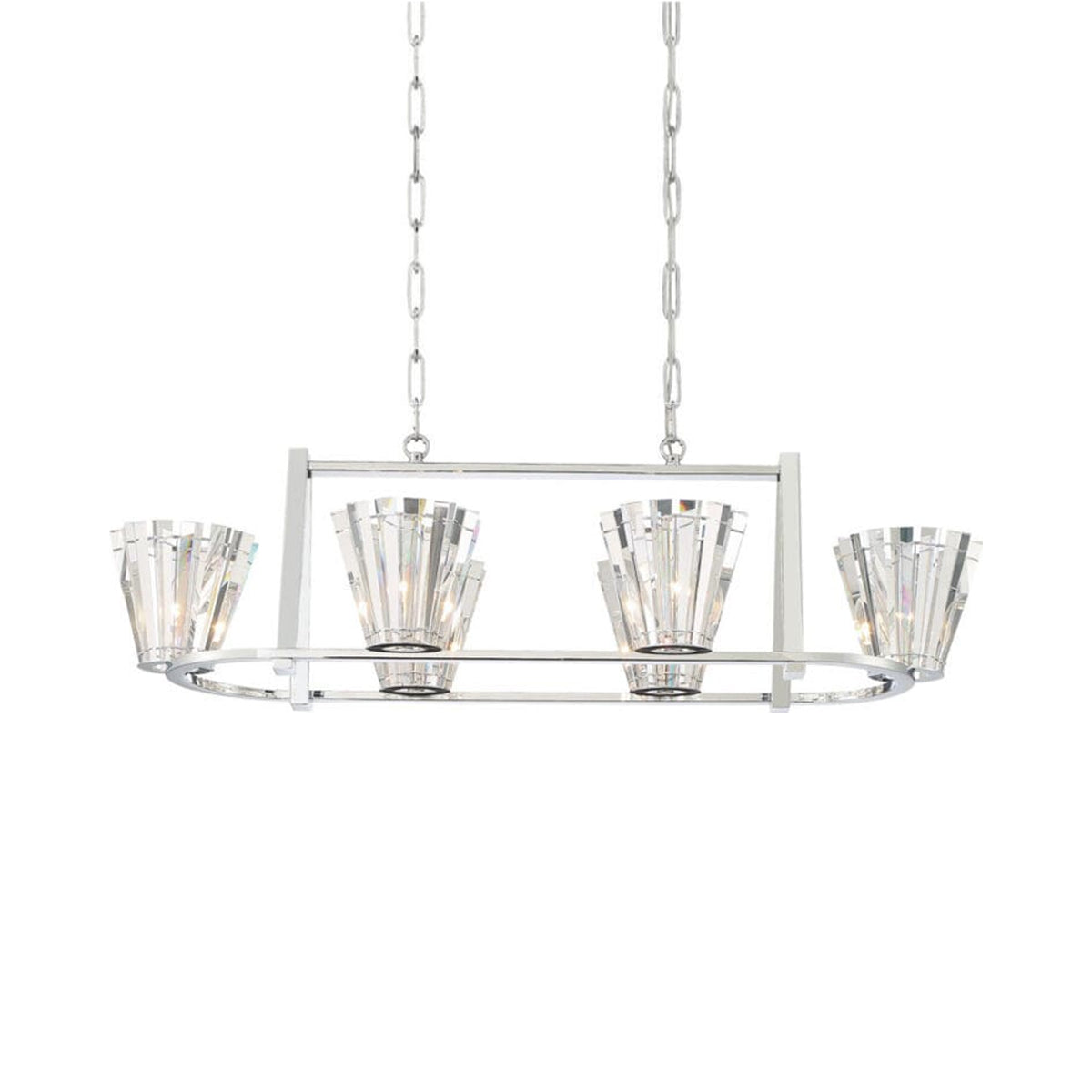 Ricca Linear Chandelier in Detail.