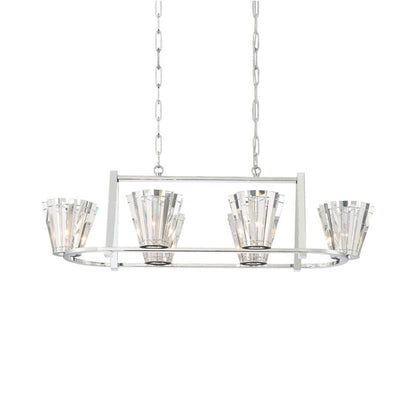 Ricca Linear Chandelier in Detail.