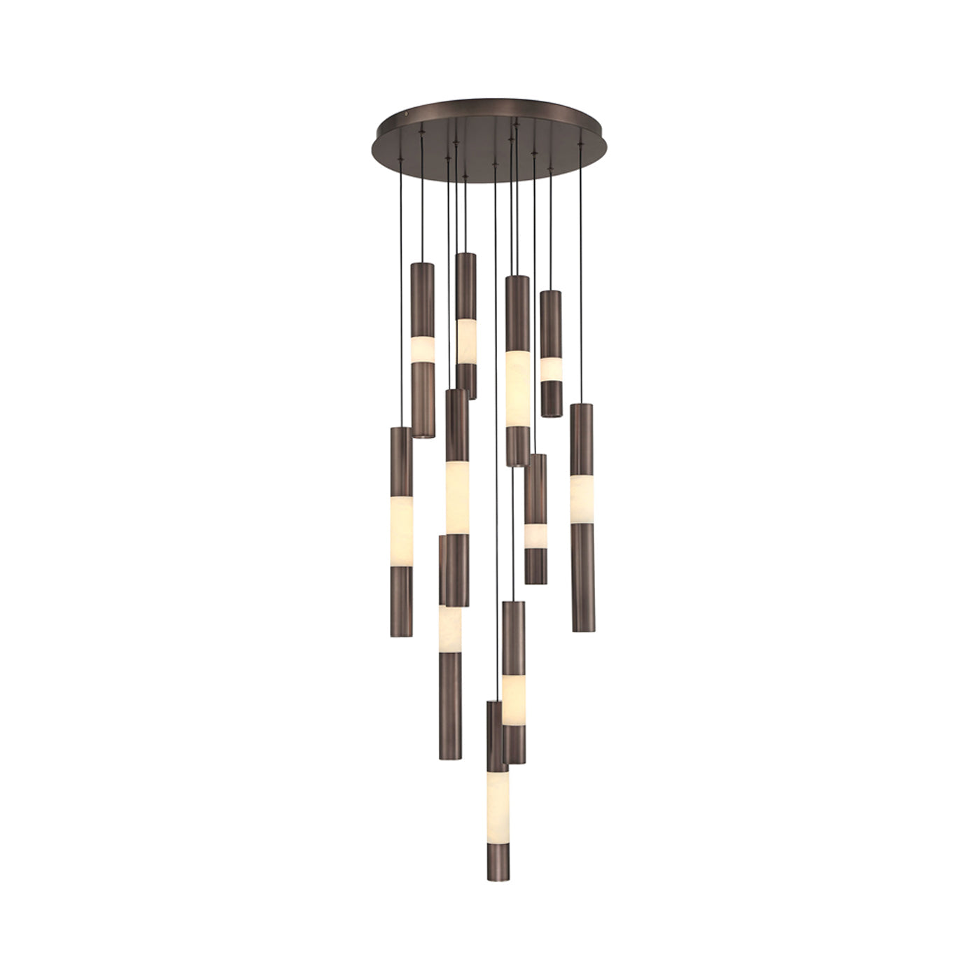 Ronda LED Chandelier in Harlow Bronze (11-Light).