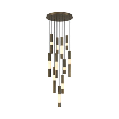 Ronda LED Chandelier in Weathered Brass (11-Light).
