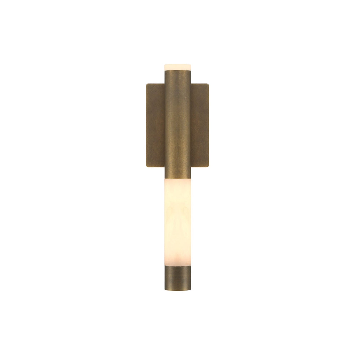 Ronda LED Wall Light in Weathered Brass (16.25-Inch).