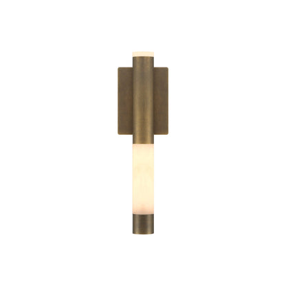 Ronda LED Wall Light in Weathered Brass (16.25-Inch).