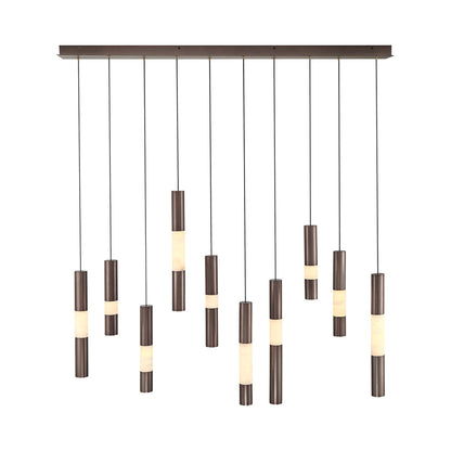 Ronda Linear LED Chandelier in Harlow Bronze.