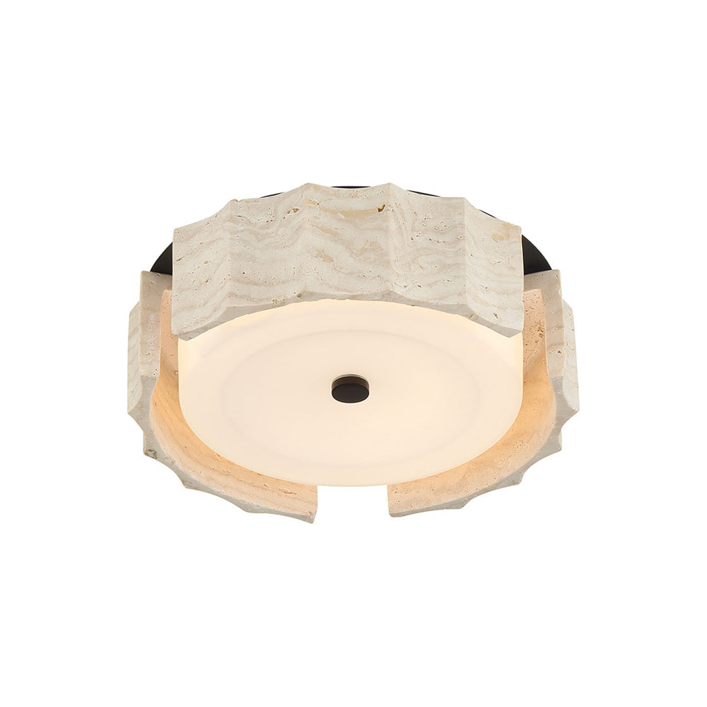 Roslington LED Flush Mount Ceiling Light in Matte Black (11.5-Inch).