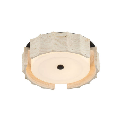 Roslington LED Flush Mount Ceiling Light in Matte Black (11.5-Inch).