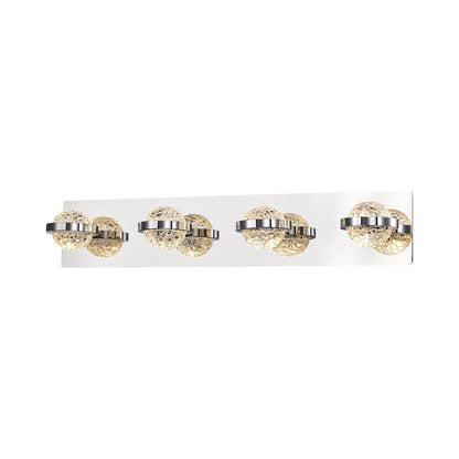 Ryder LED Bath Vanity Light in Chrome (4-Light).