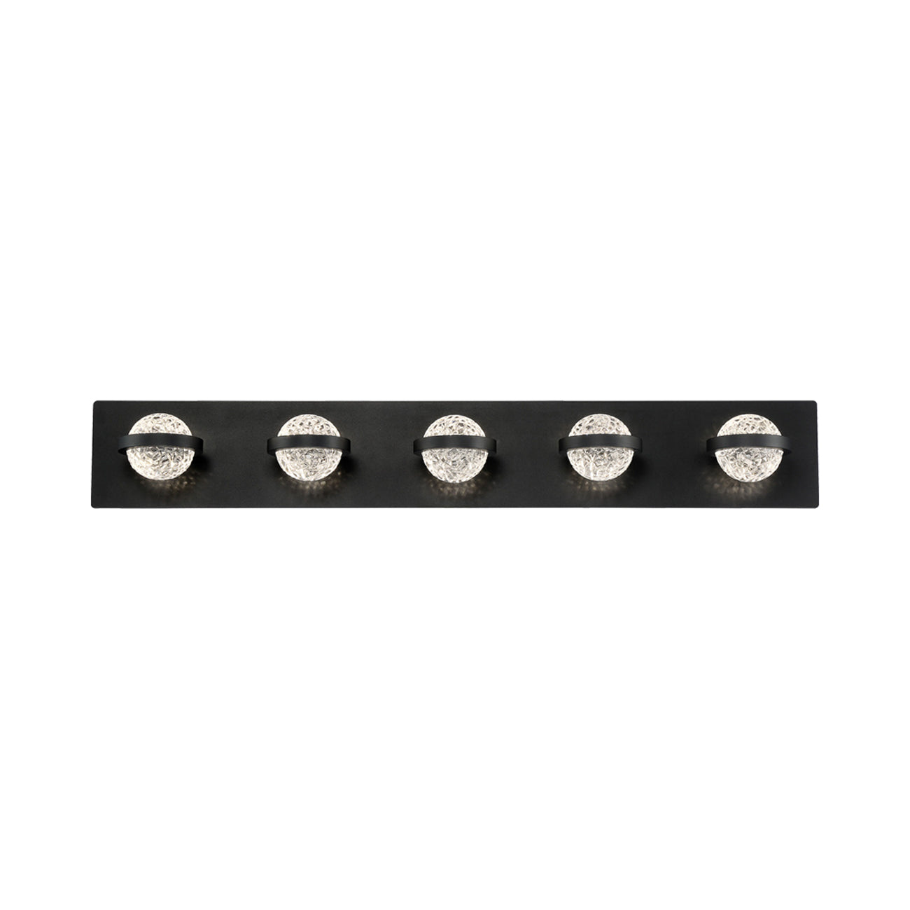 Ryder LED Bath Vanity Light in Black (5-Light).