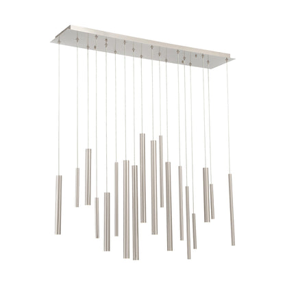Santana LED Chandelier in Satin Nickel (18-Light).