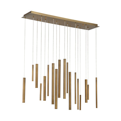 Santana LED Chandelier in Brushed Brass (18-Light).