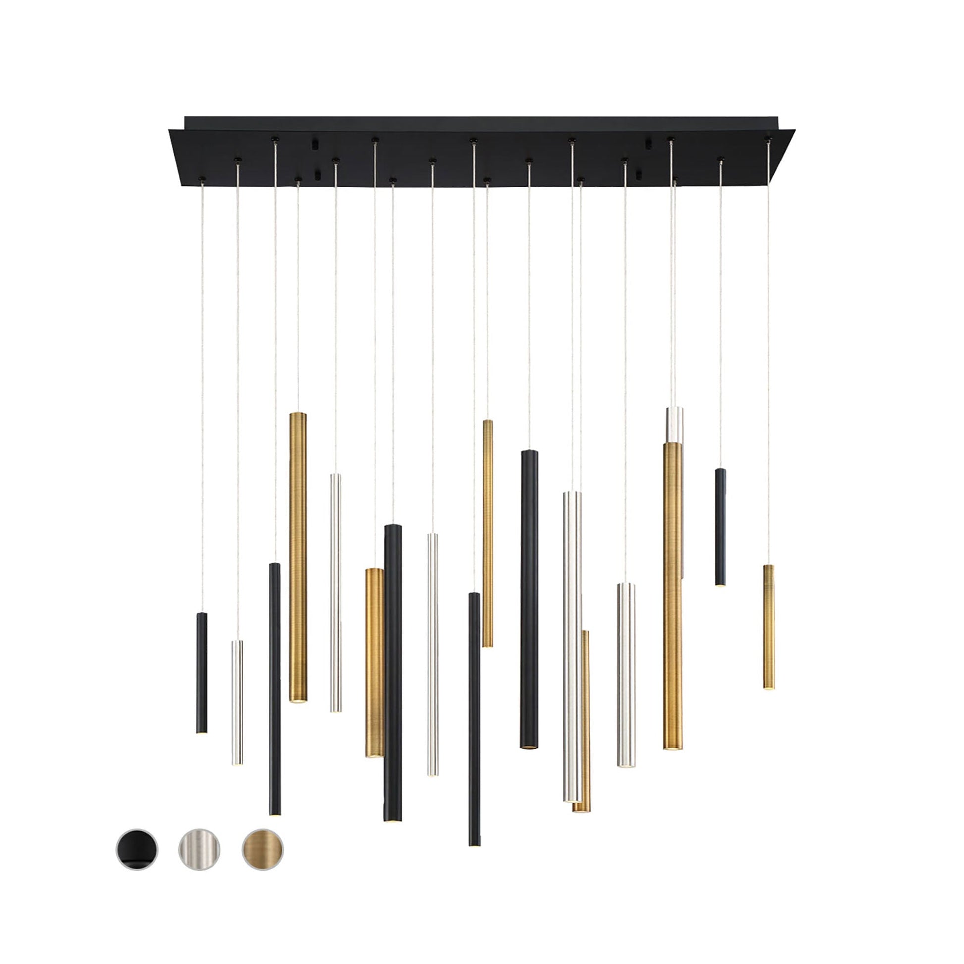 Santana LED Chandelier in Mixed (18-Light).