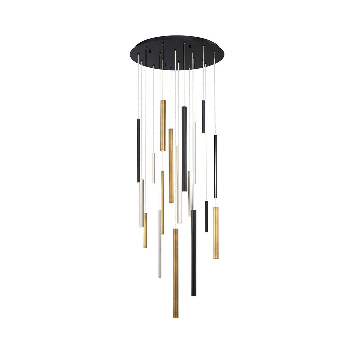 Santana LED Multi Light Chandeli in Mixed.