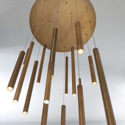 Santana LED Multi Light Chandelier in Detail.