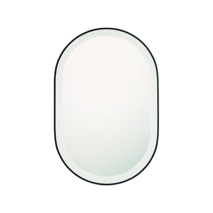 Sara LED Wall Mirror in Black (36-Inch).