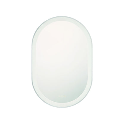Sara LED Wall Mirror in Silver (36-Inch).
