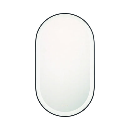 Sara LED Wall Mirror in Black (42-Inch).