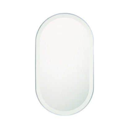 Sara LED Wall Mirror in Silver (42-Inch).