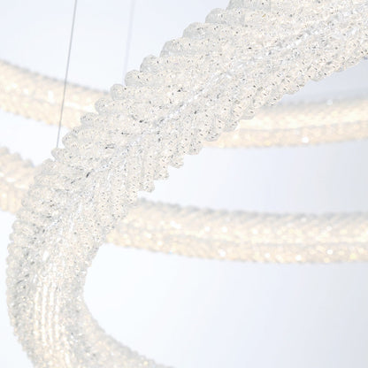 Sassi LED Multi Light Chandelier in Detail.
