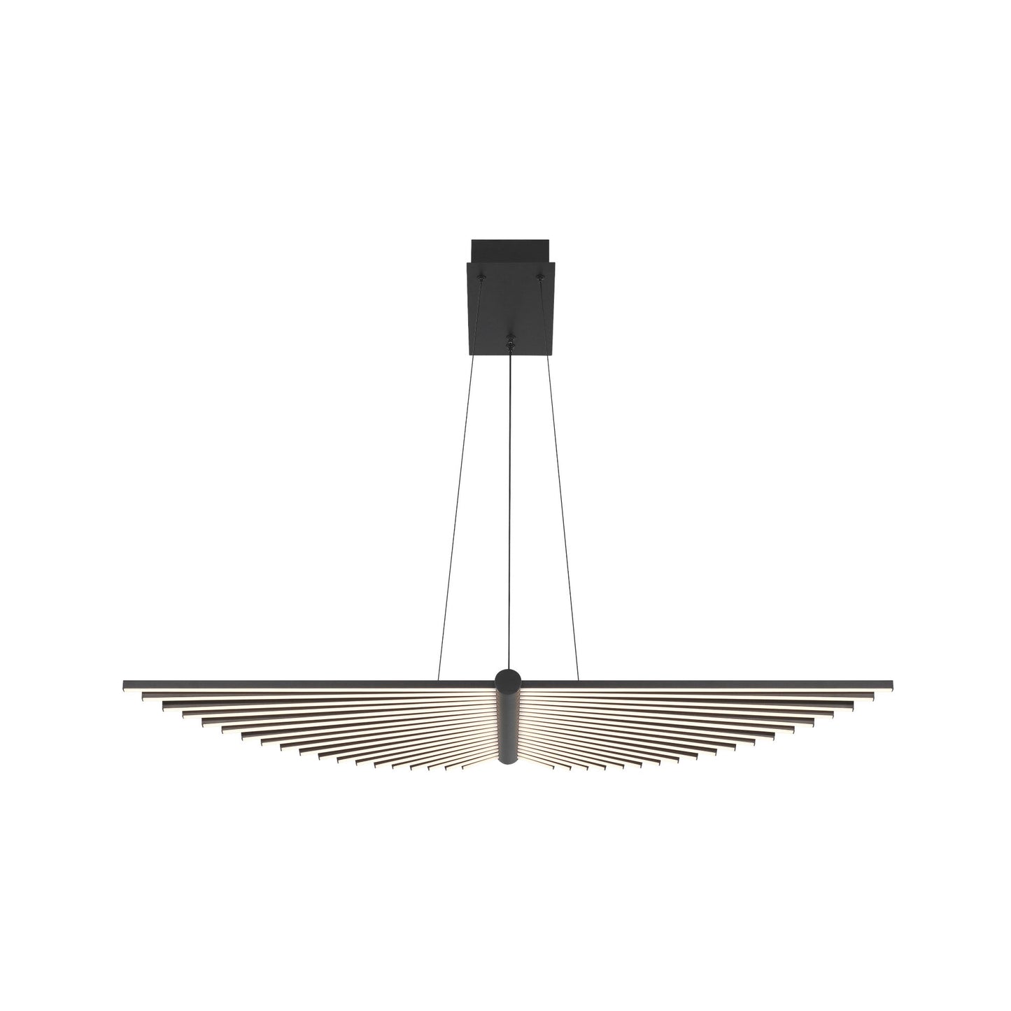 Seraph LED Linear Pendant Light in Black (Small).
