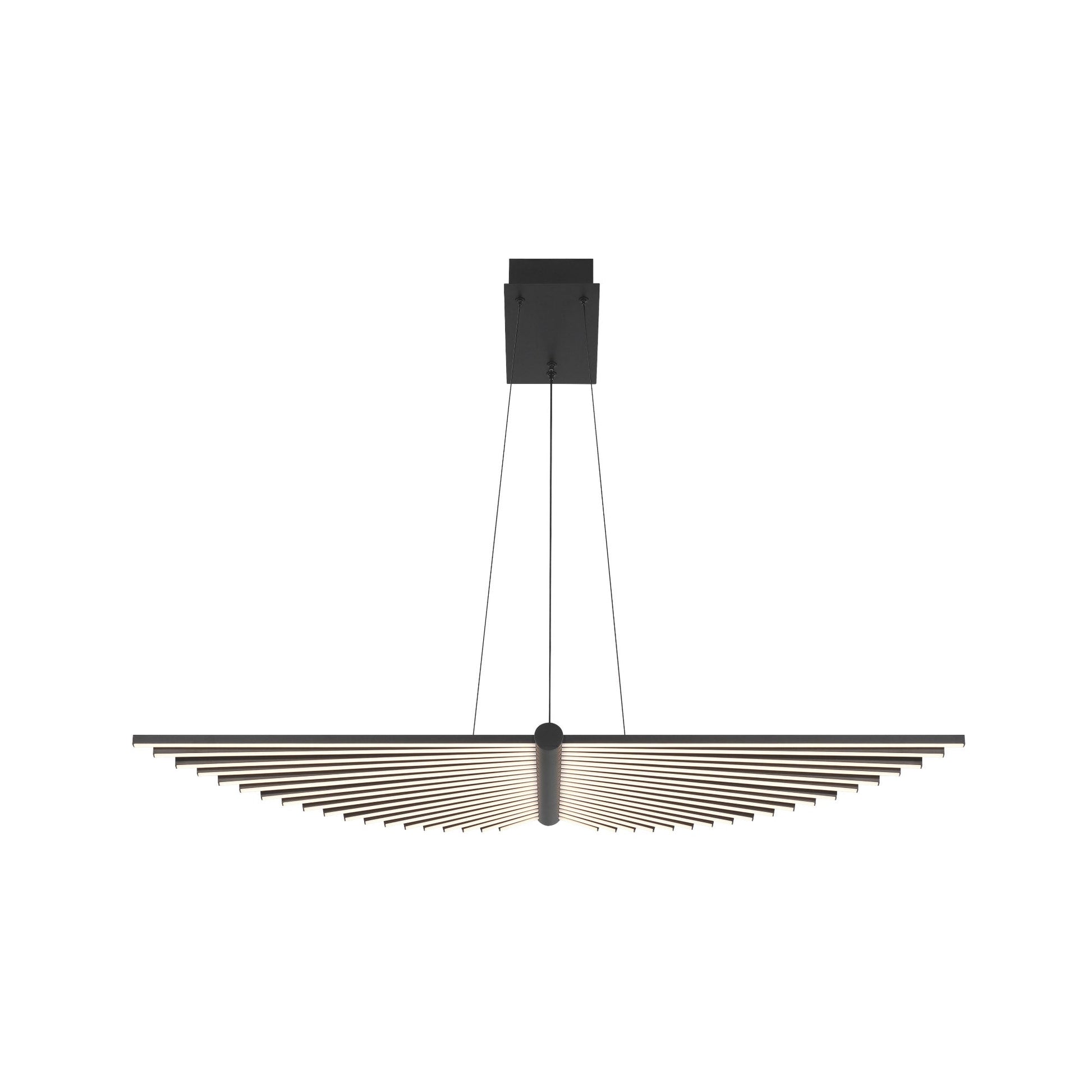 Seraph LED Linear Pendant Light in Black (Small).