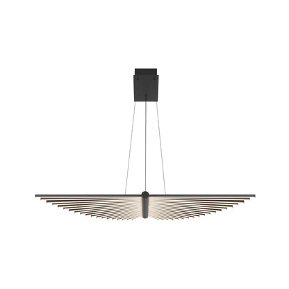 Seraph LED Linear Pendant Light in Black (Small).
