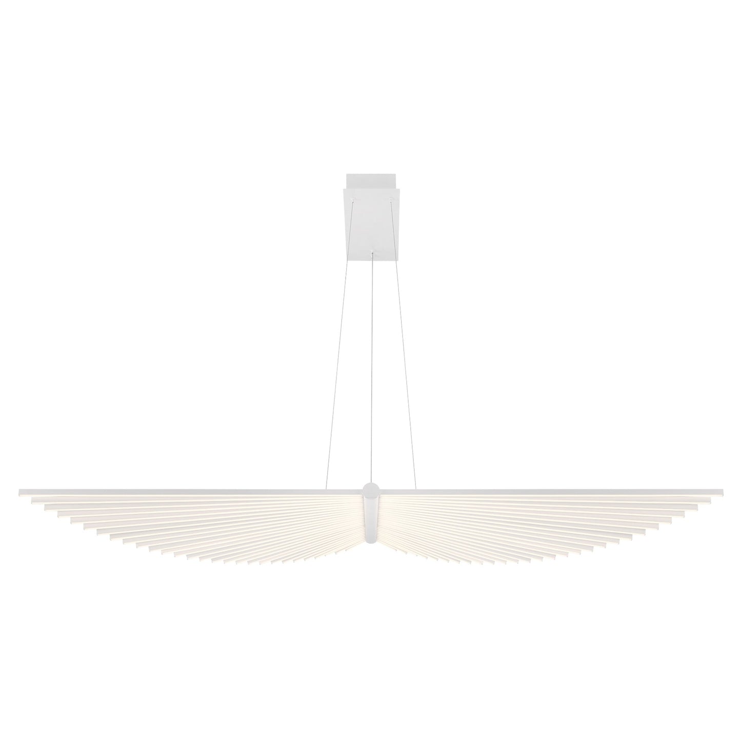 Seraph LED Linear Pendant Light in White (Small).