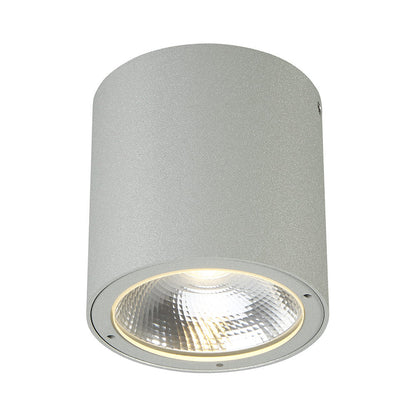 Sky Outdoor LED Flush Mount Ceiling Light in Marine Grey.