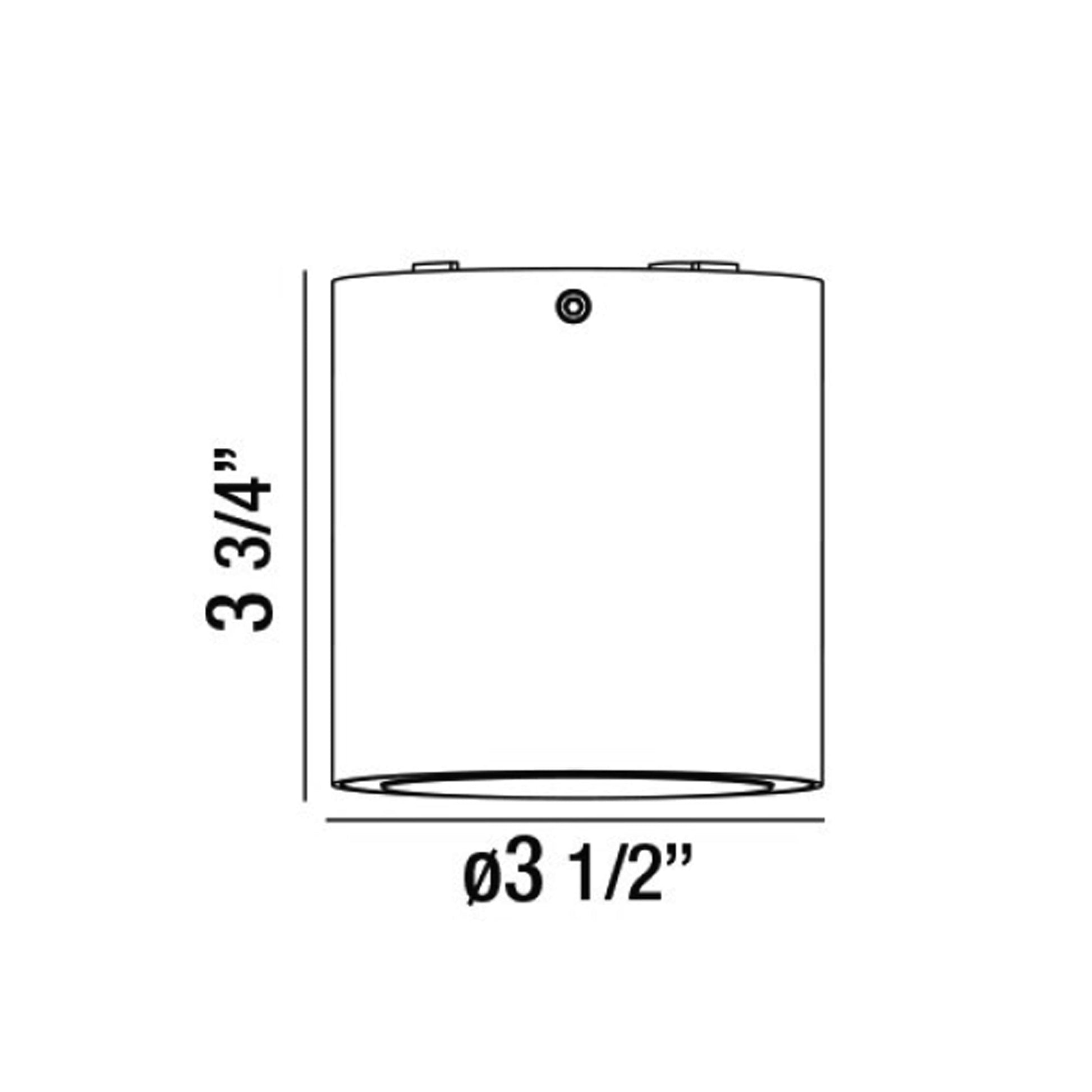 Sky Outdoor LED Flush Mount Ceiling Light - line drawing.