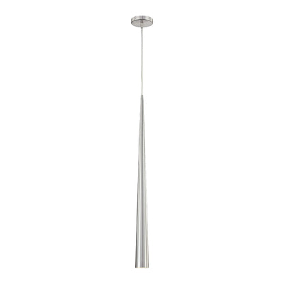Sliver Pendant Light in Polished Nickel (36-Inch).
