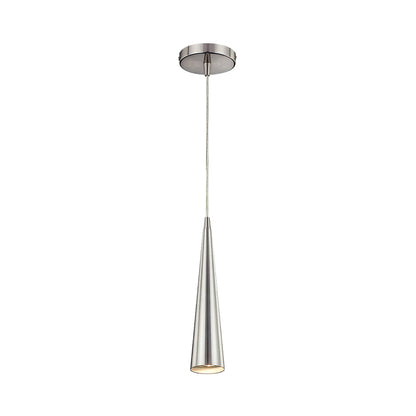 Sliver Pendant Light in Polished Nickel (12-Inch).