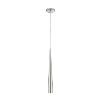 Sliver Pendant Light in Polished Nickel (24-Inch).