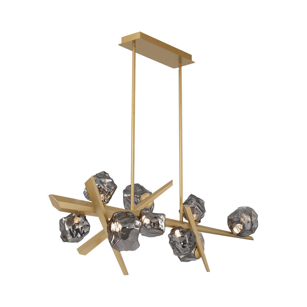 Thorah LED Linear Chandelier in Detail.