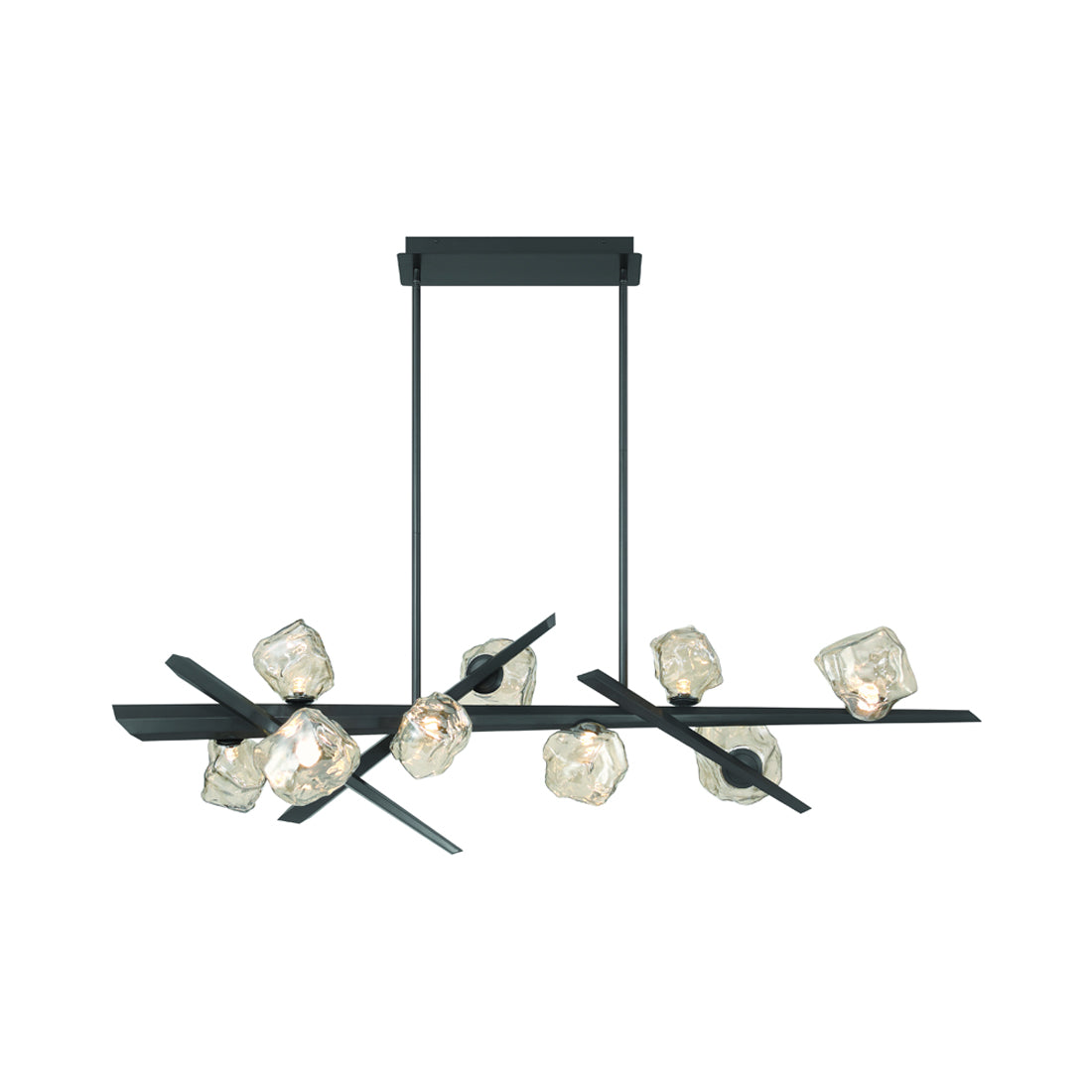 Thorah LED Linear Chandelier in Detail.