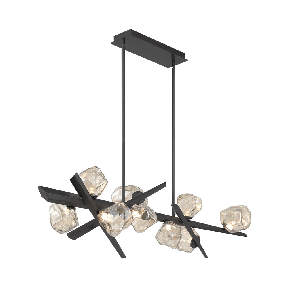Thorah LED Linear Chandelier in Detail.