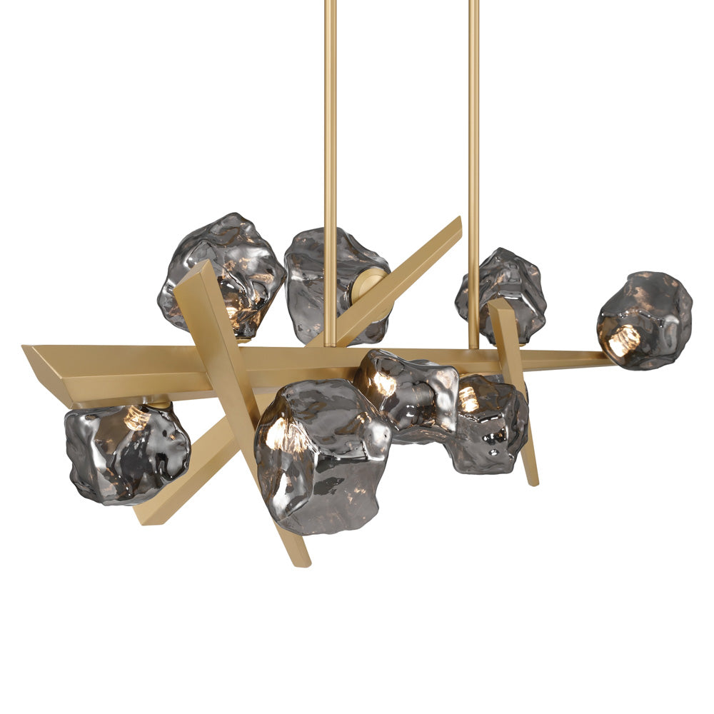 Thorah LED Linear Chandelier in Detail.